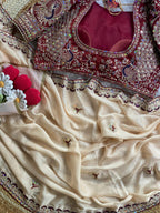 Soft Two Tone Rangoli Silk Saree
