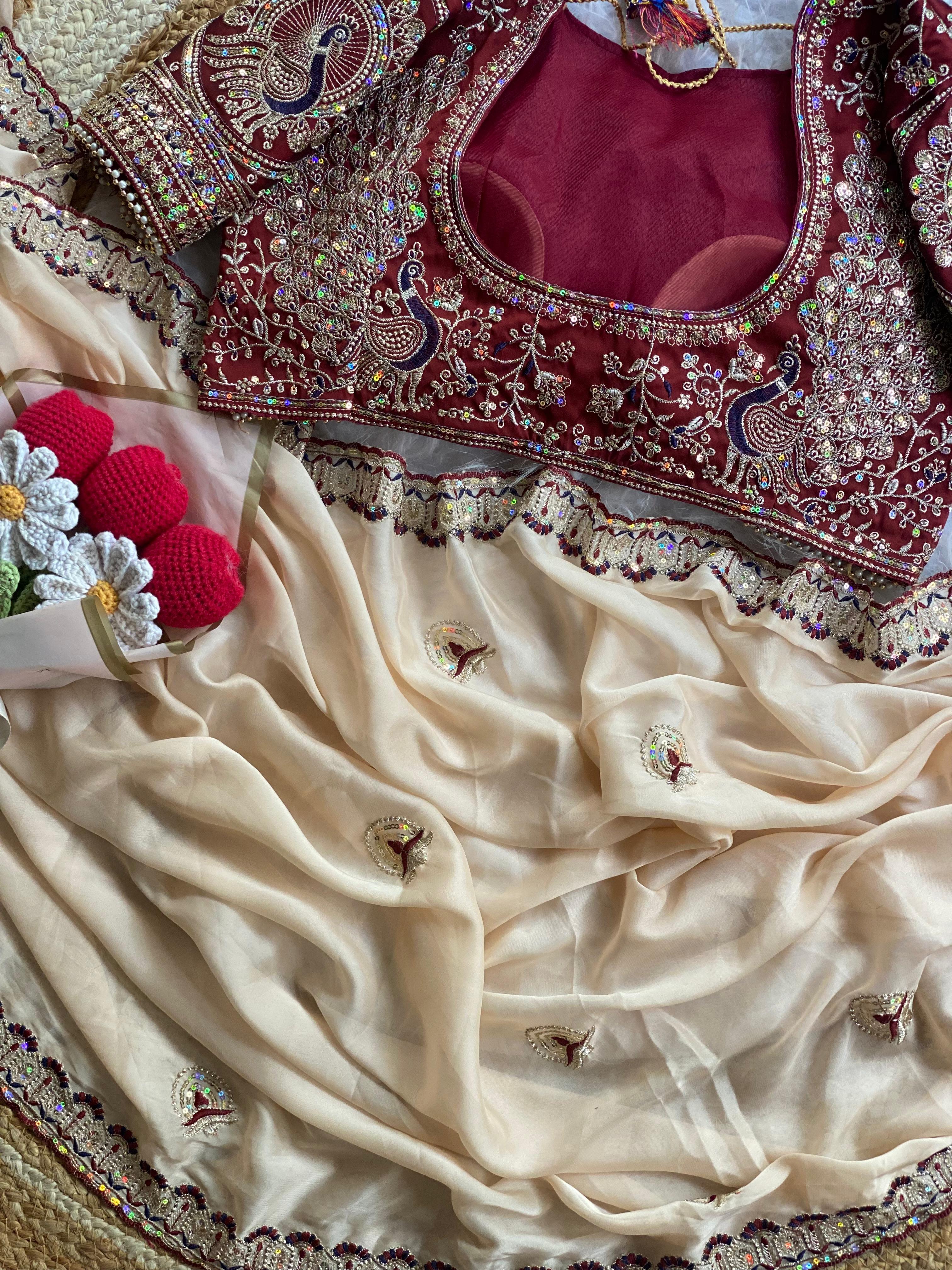 Soft Two Tone Rangoli Silk Saree