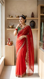 Soft Georgette Sequence Saree