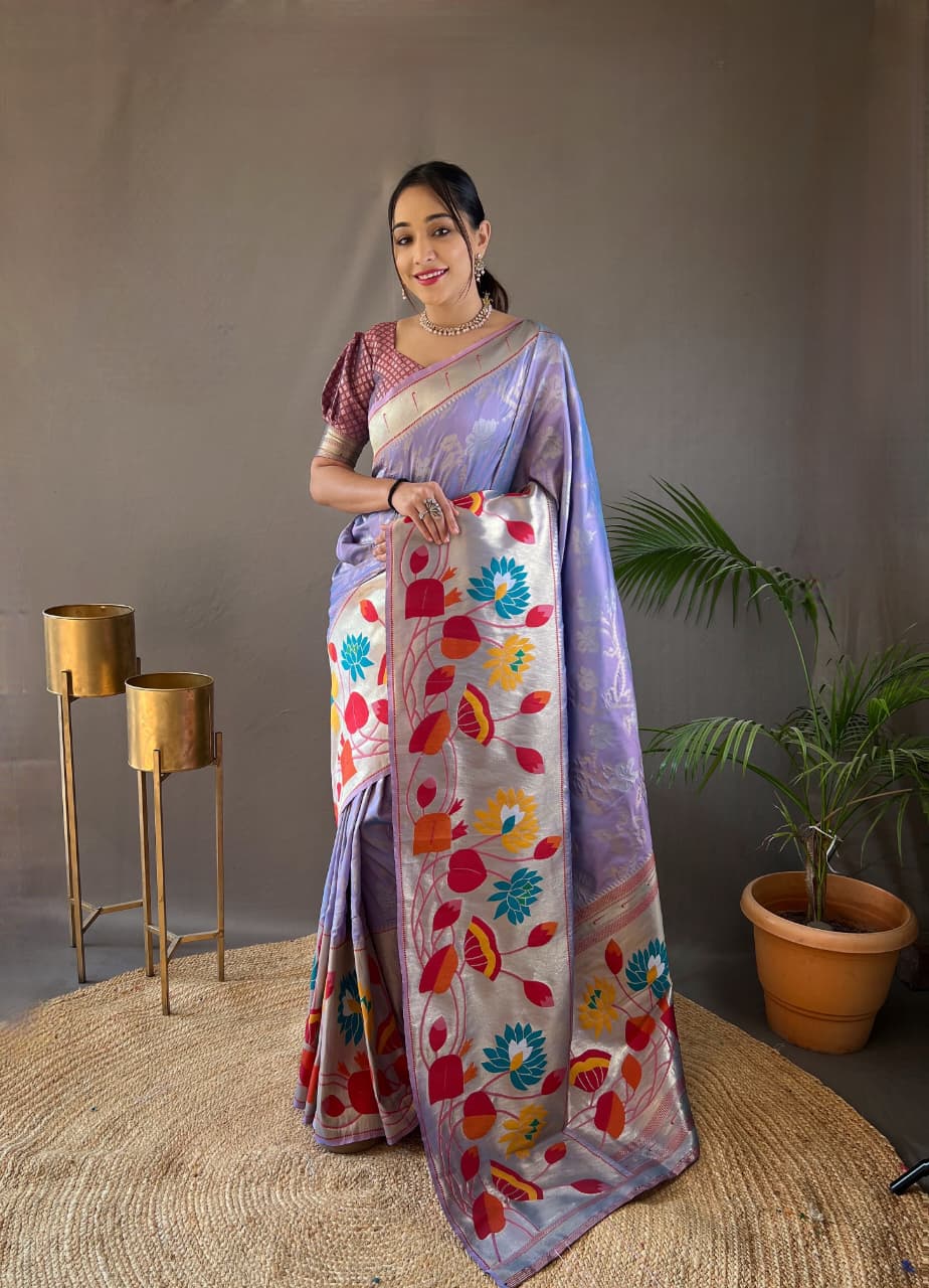 Pure Soft Paithani Silk Saree