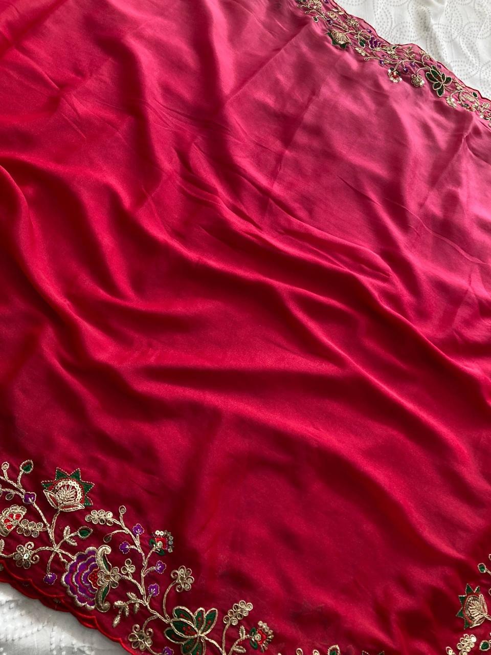 Party Wear Soft Star Georgette Saree