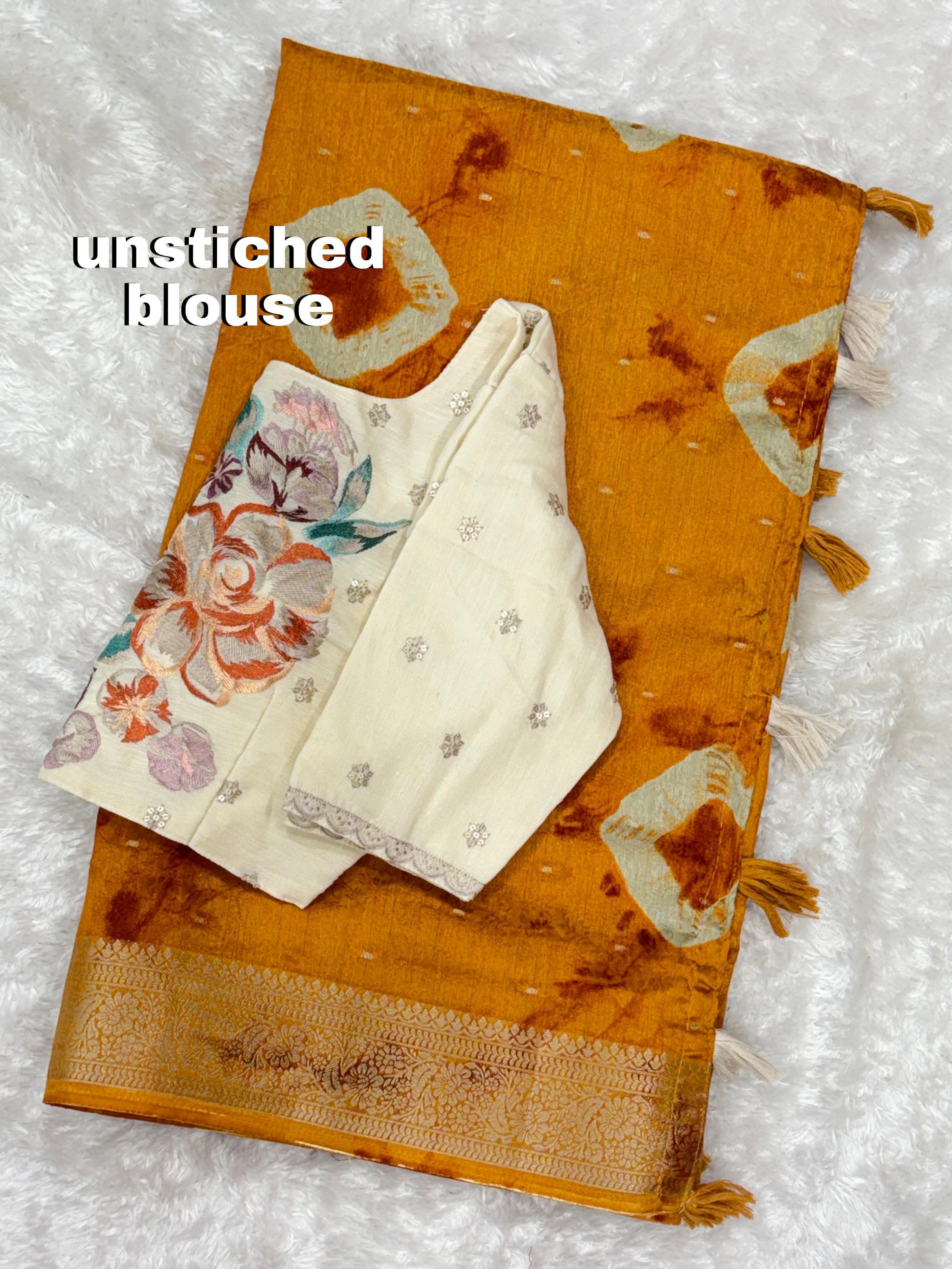 Pure Viscose Cotton Saree