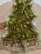Very Soft nd Elegant Rich look vichitra silk saree