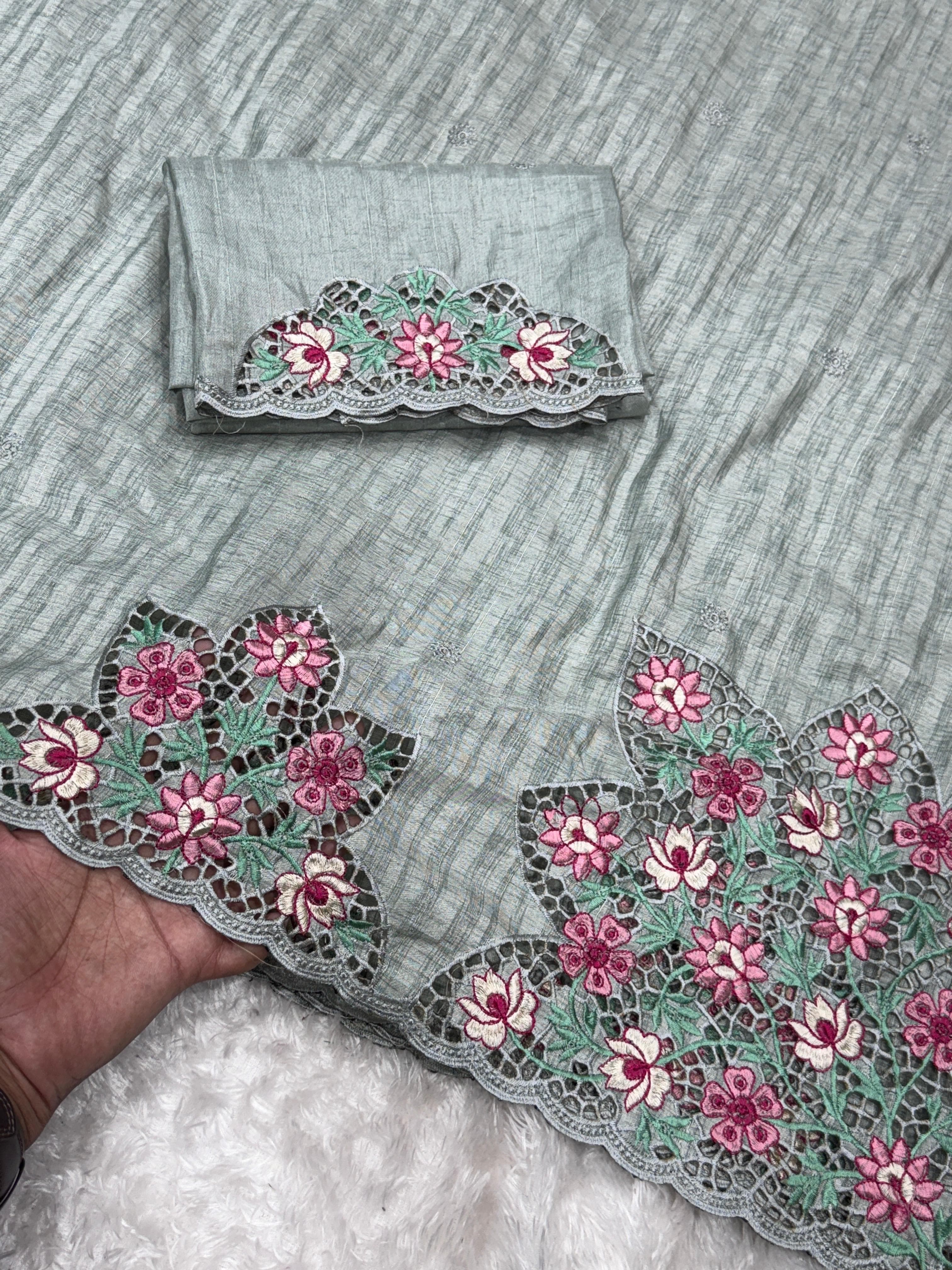 TUSSER COTTON SILK SAREE