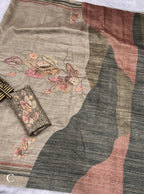 PURE TUSSER COTTON SAREE