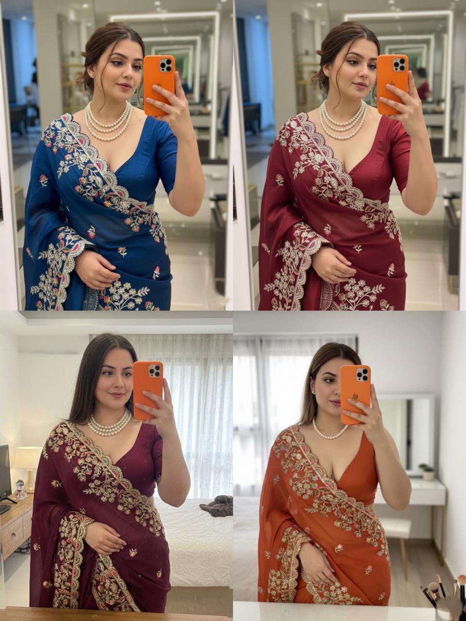 Party Wear Soft Rangoli Silk Saree