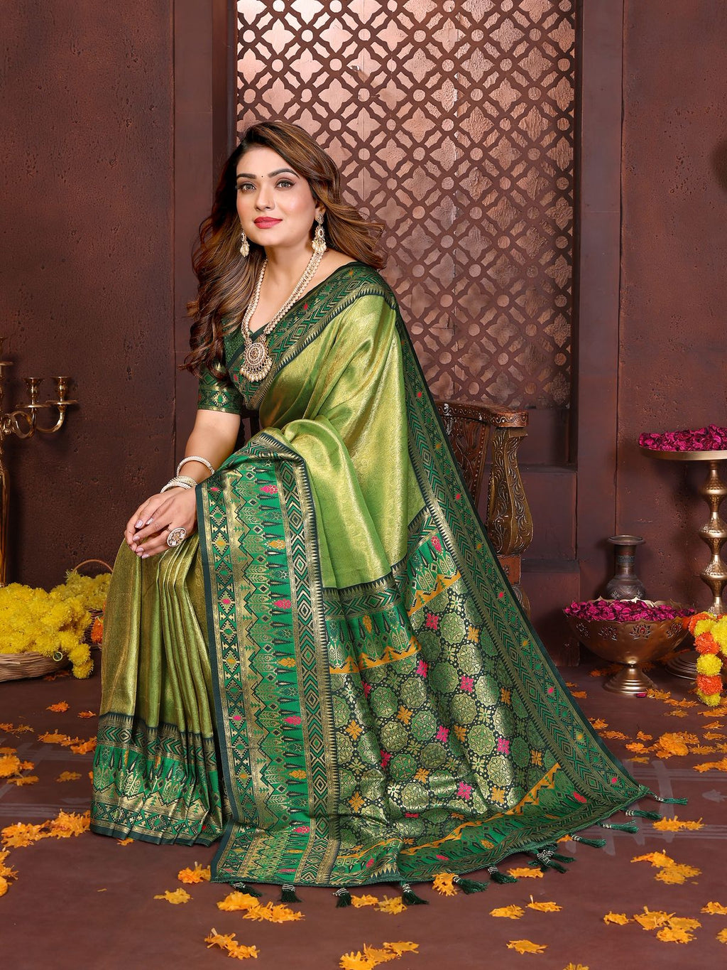 Premium Pure Banarasi Tissue Silk Sarees