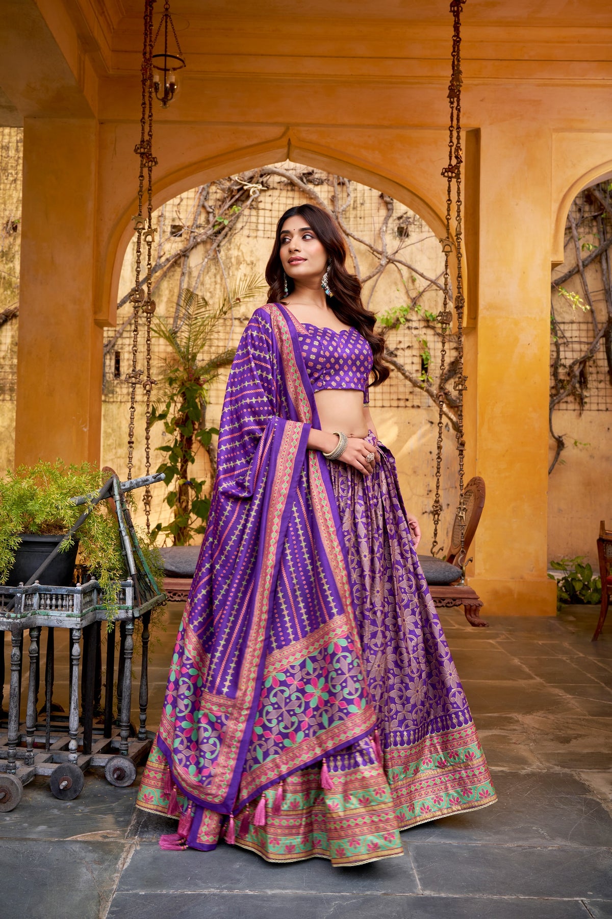 Festival Special Tasar Silk Lahenga Choli