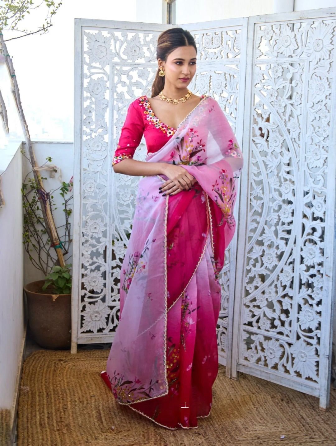 Pure soft Tebby Silk Saree