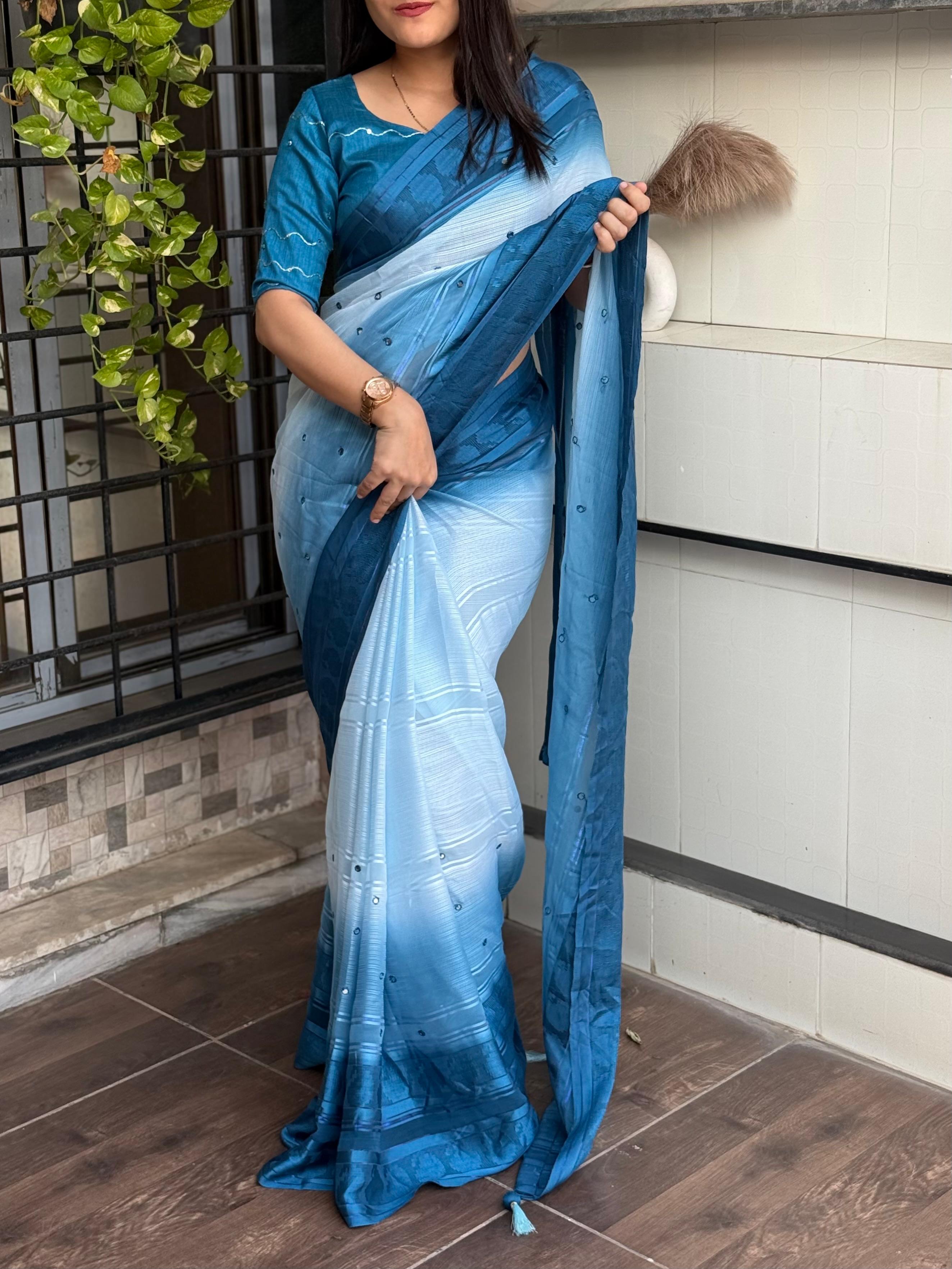 Hanaya Georgette Saree