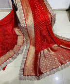Pure Crepe Khadi Silk Pattu Saree