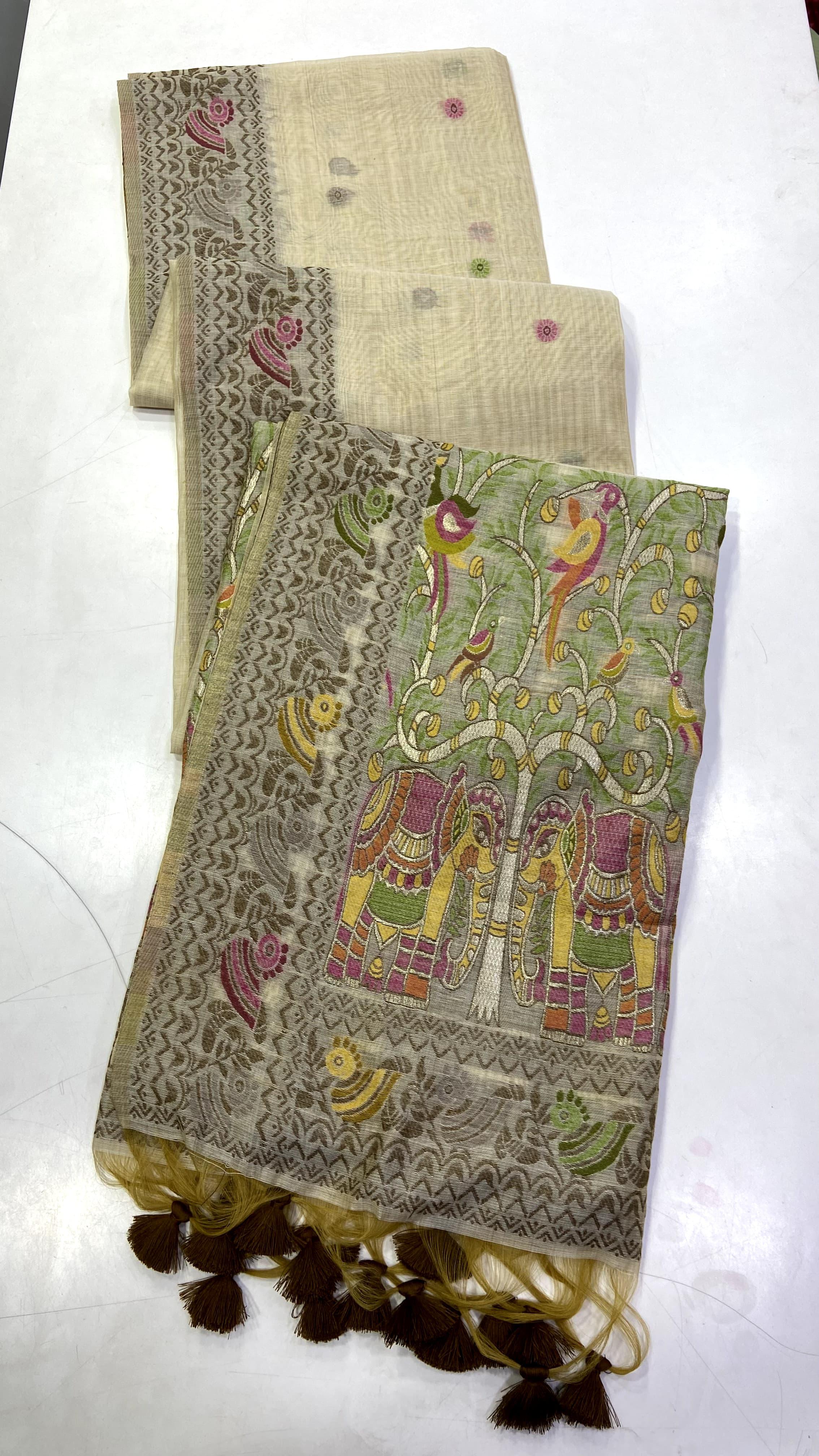 Jamdani Soft woven Saree