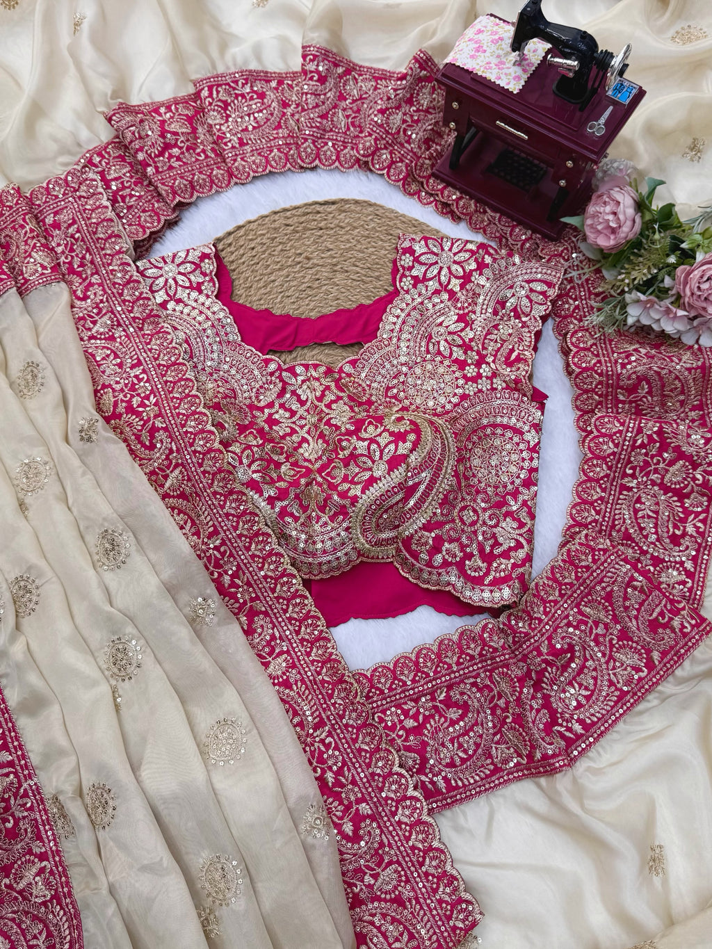 Bollywood Glass Organza Saree