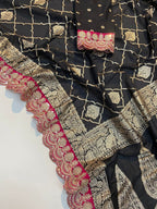 Pure Crepe Khadi Silk Pattu Saree