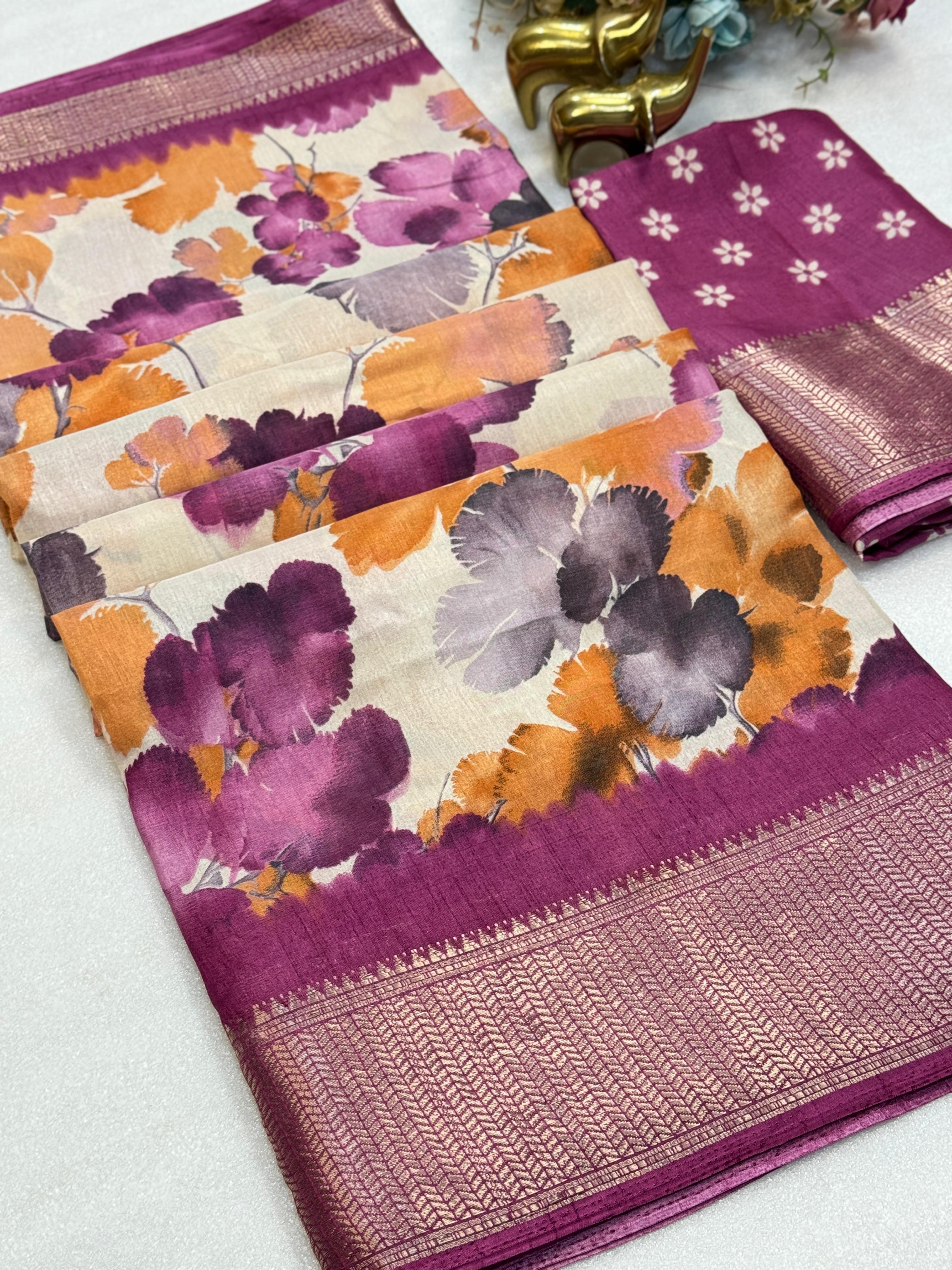 DOLA SILK FLORAL SAREE