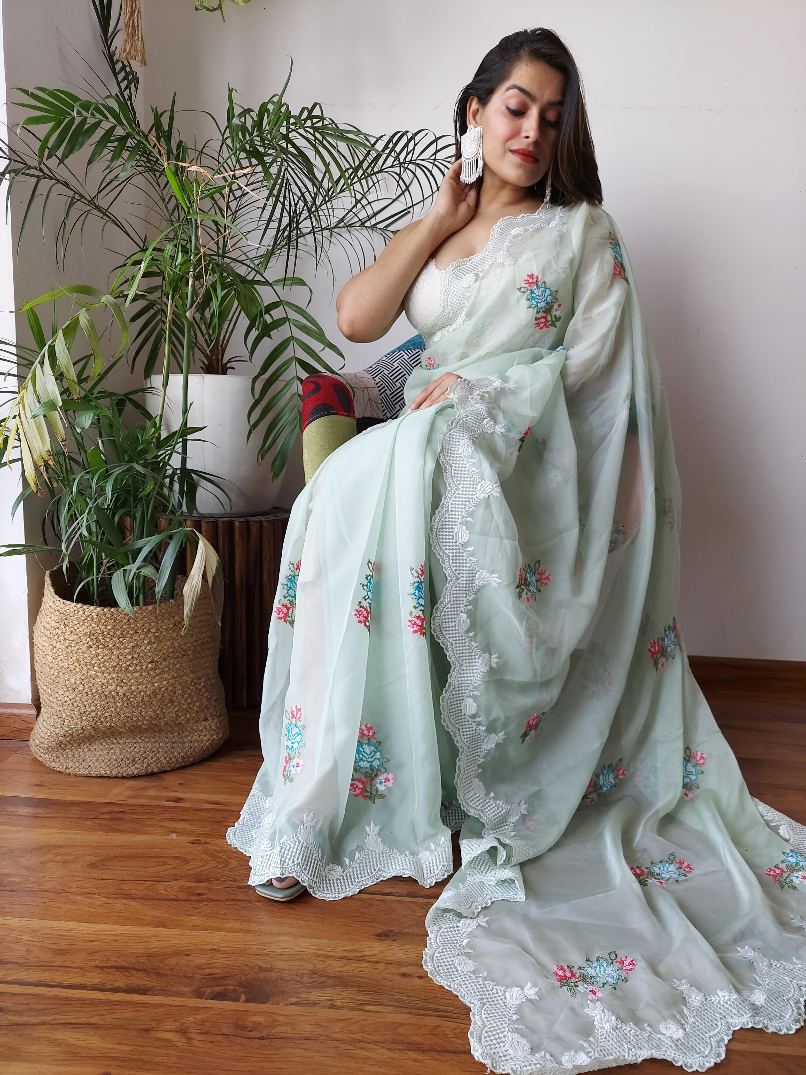 EMBORIDARY WORK SAREE