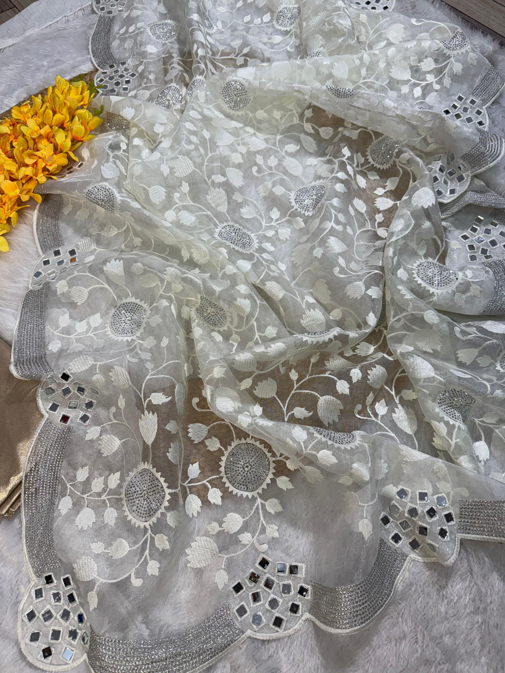 Introducing our exquisite Organza Saree