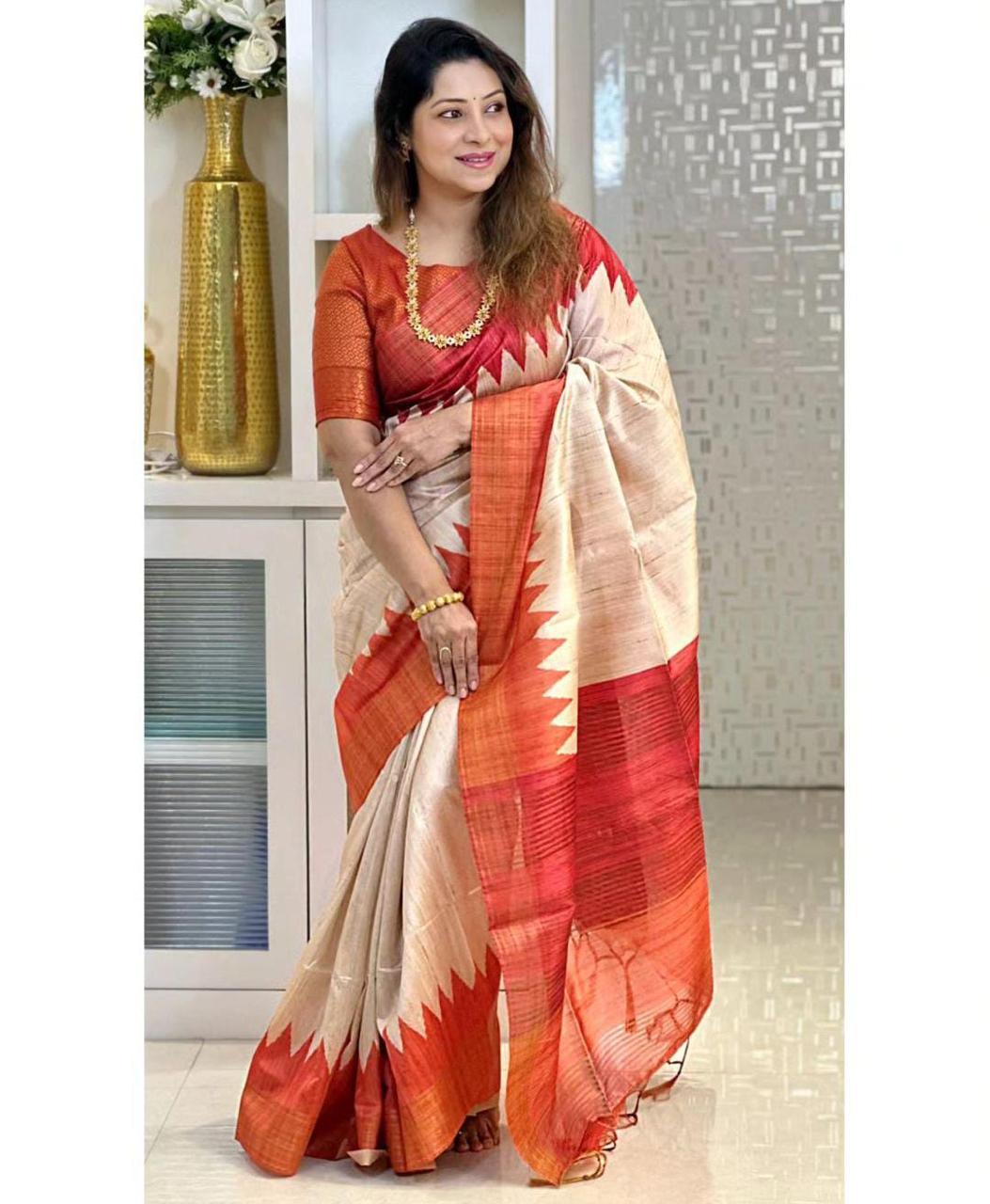 Dola Tussar Silk Sarees