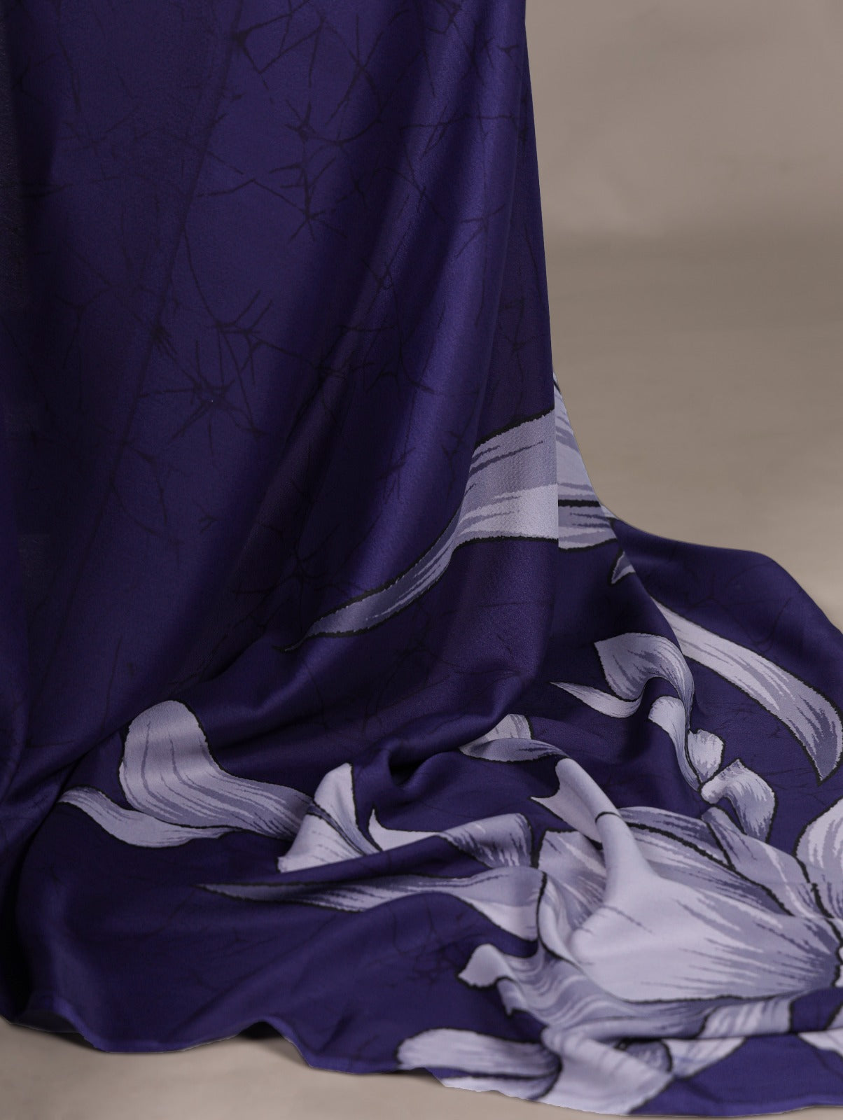 Satin Silk Floral Printed Saree