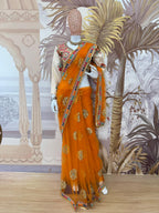 Butterfly Net Wedding Saree