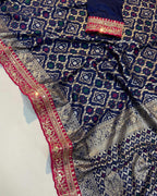 SOFT RUSSIAN BANDHEJ SAREE