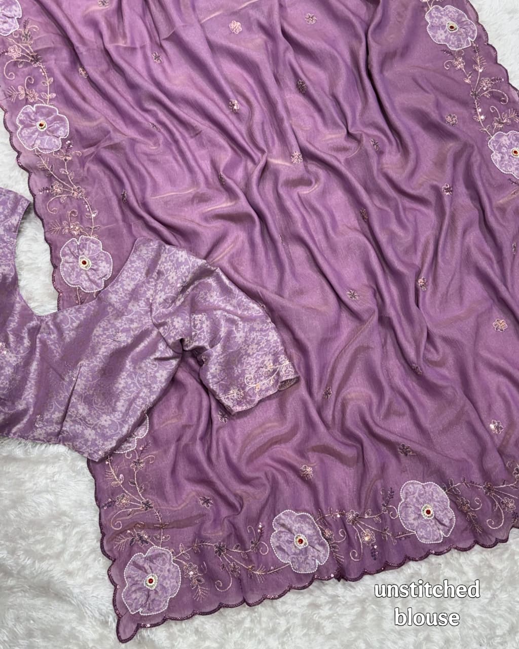 Dikshita Pure Nc Chiffon Saree