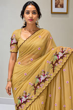 Cocktail Star Georgette Desgin Saree