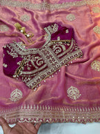 Embroidery Work Trending Saree