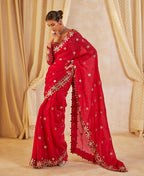 Bollywood BlockBuster Orignal Mirror Design Wedding Saree