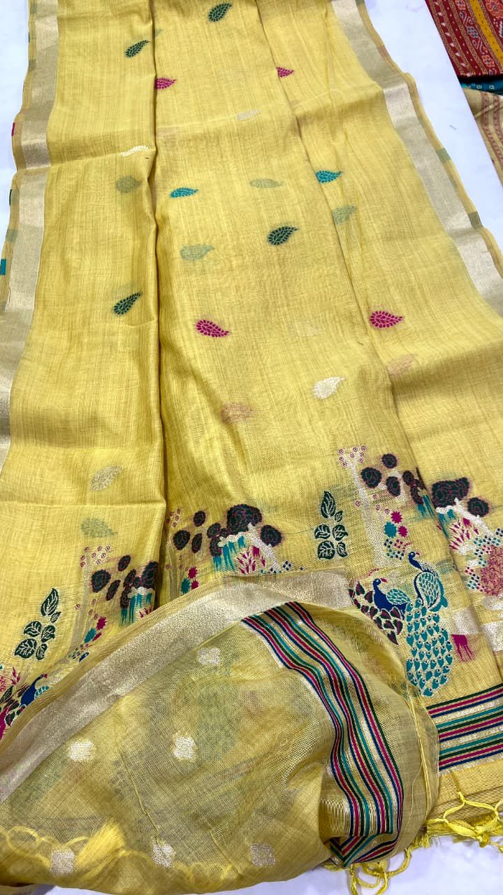 Munga Cotton Saree with Weaving Design