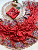 Soft Crush SilkFabric Saree