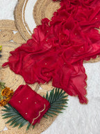 Space Chiffon Silk Saree
