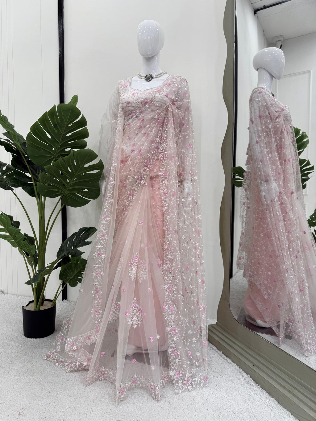 Soft Net Wedding Wardrobe Saree