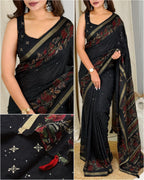 Daftari Mul Cotton Saree