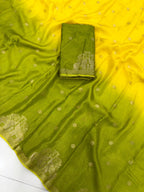 Pure Muslin Silk Shaded Saree