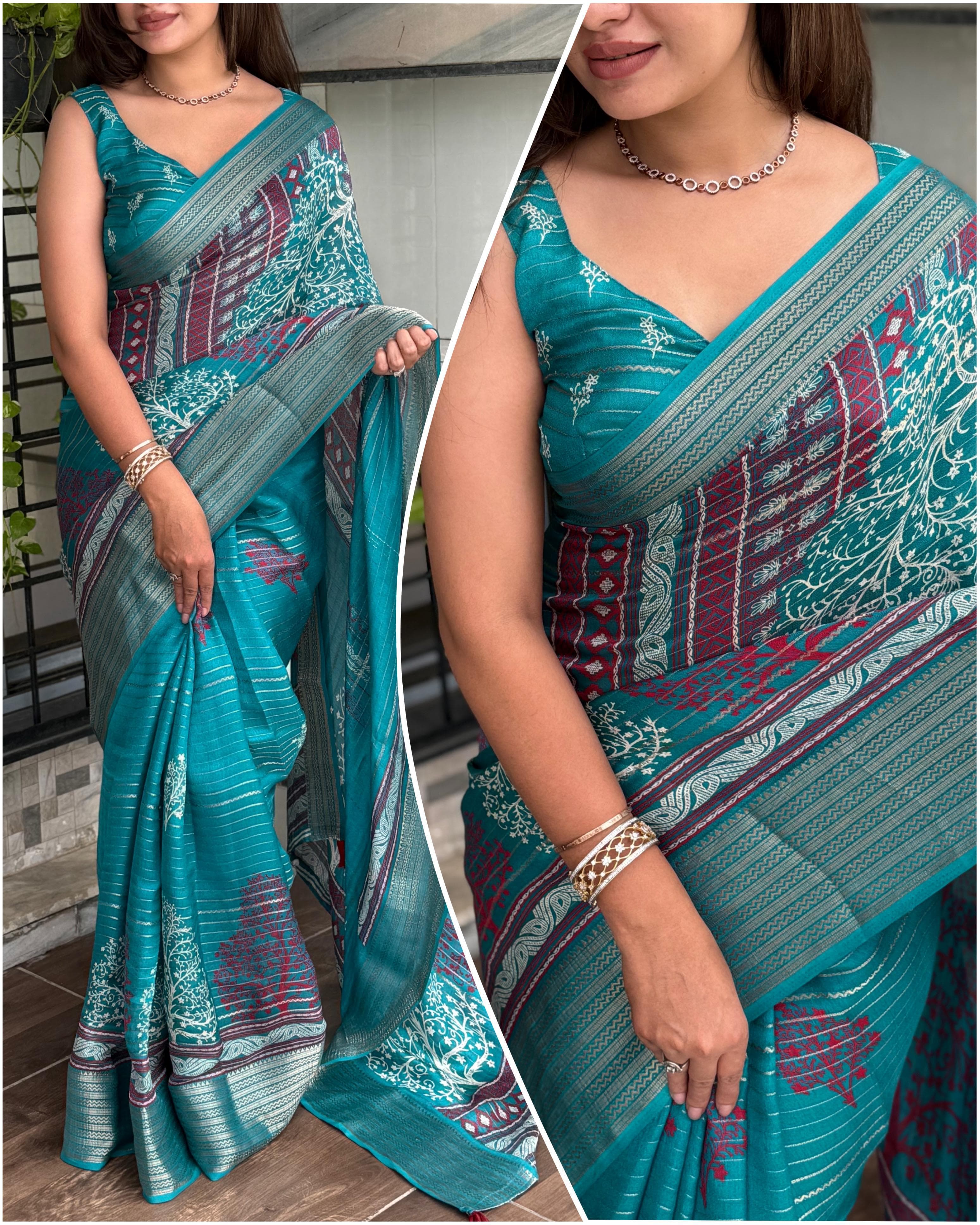 ELEGANT PRINTED SAREE