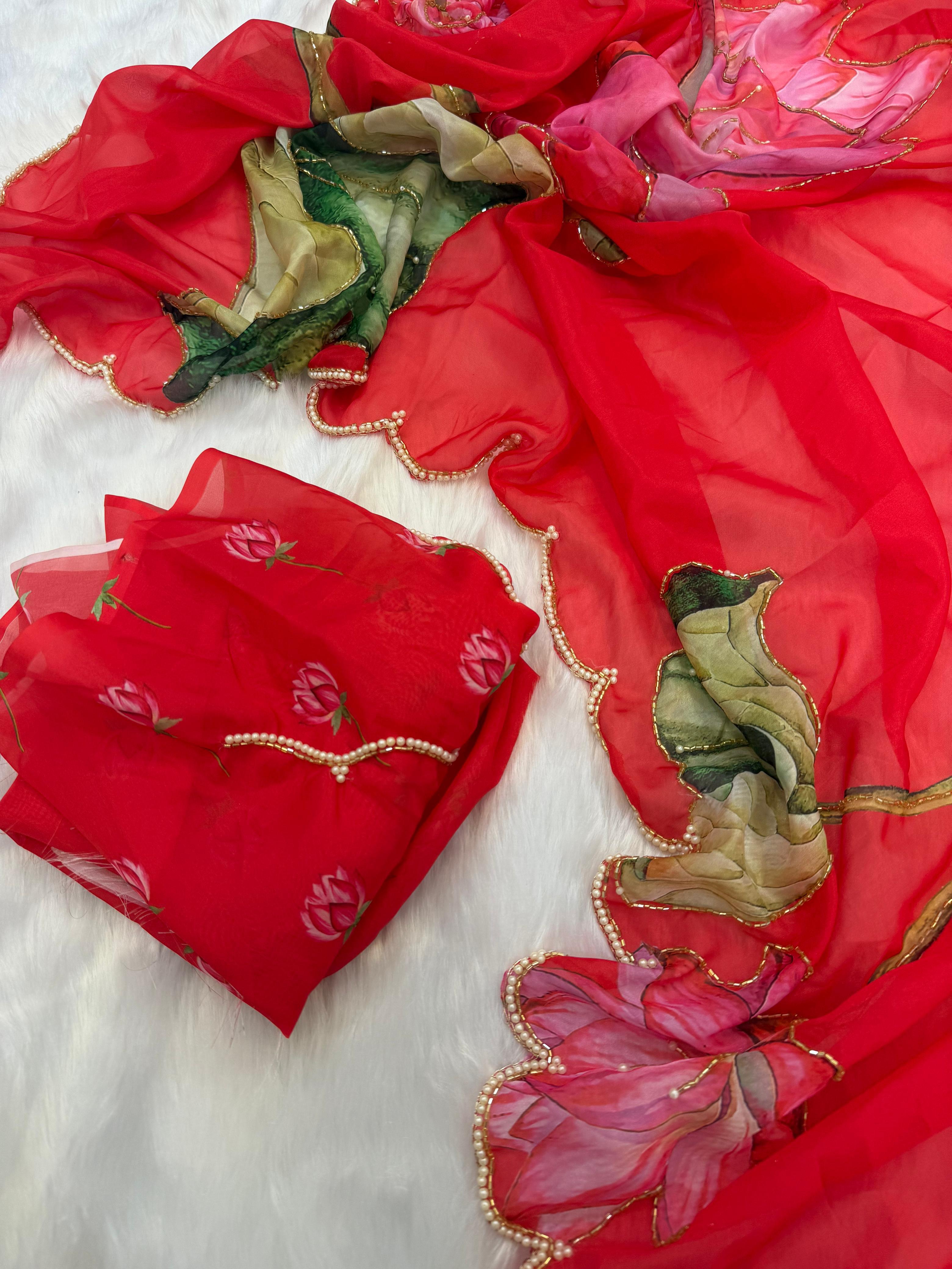 Pure Soft Tebby Silk Saree
