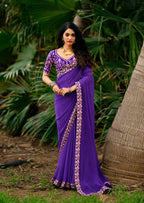 Rajasthani Georgette Laheriya Print Saree