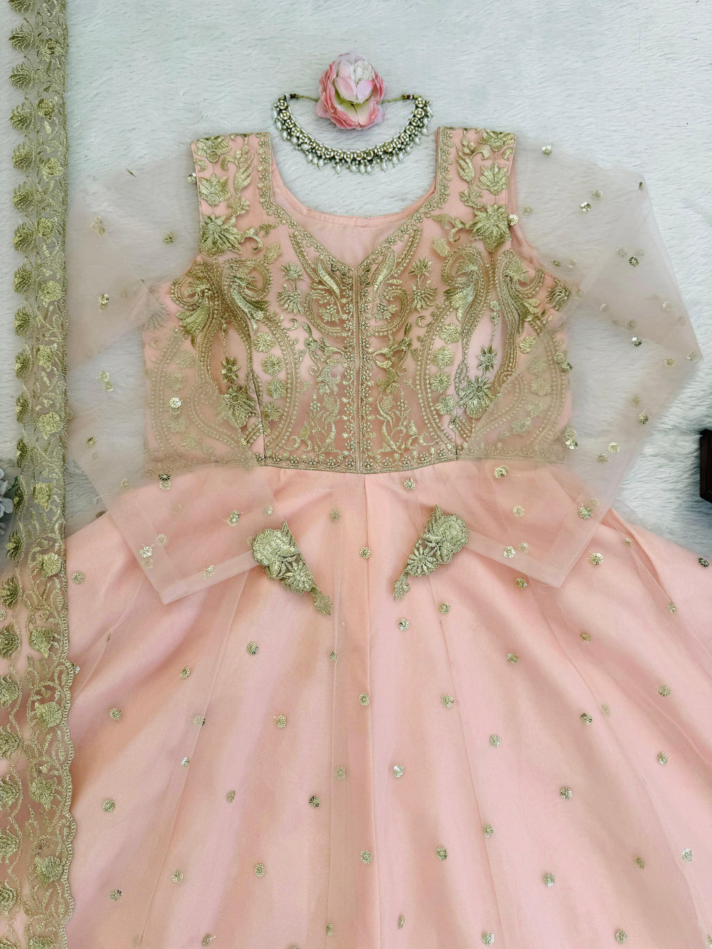 Fox Georgette Wedding Gown