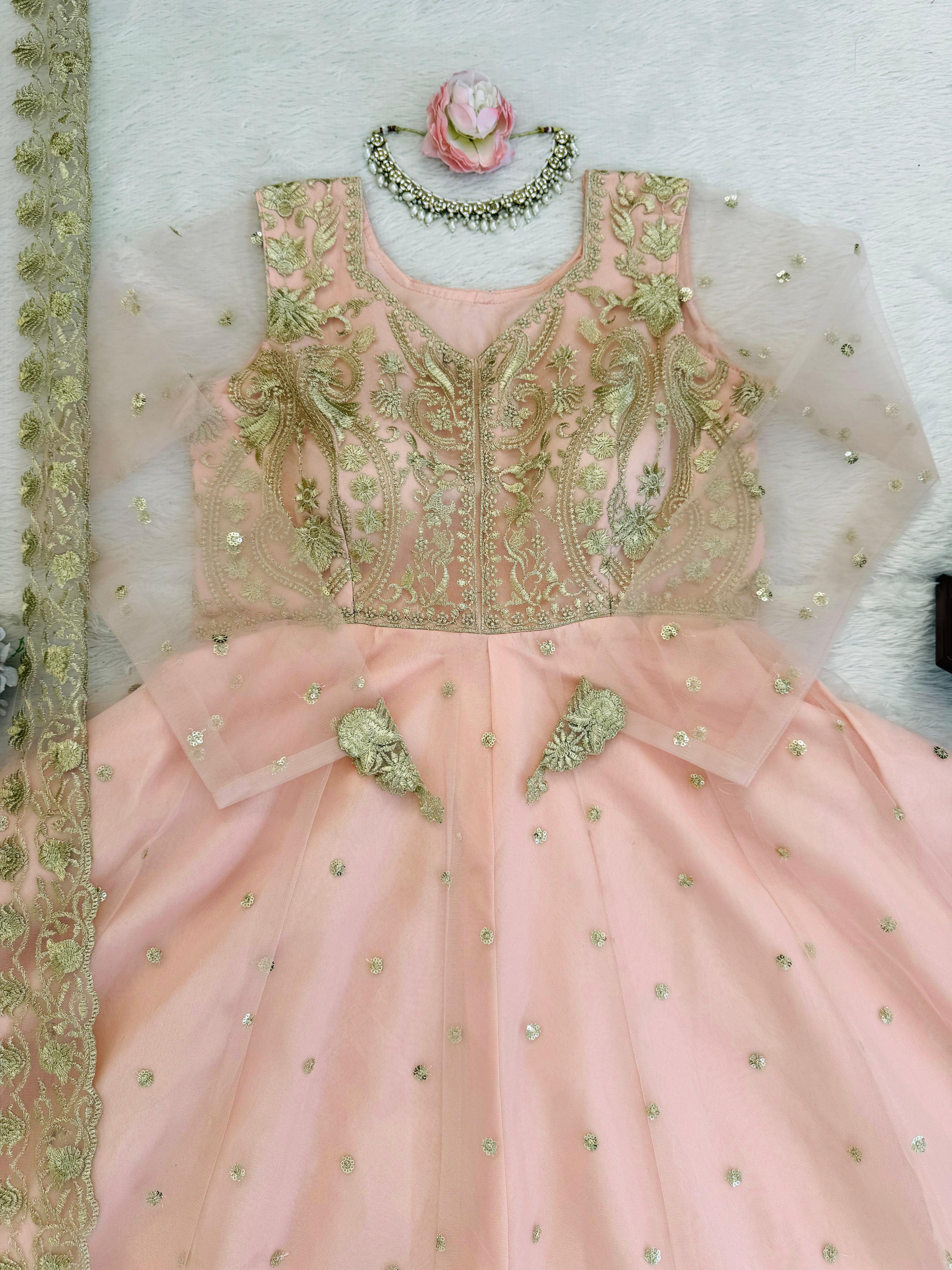 Fox Georgette Wedding Gown