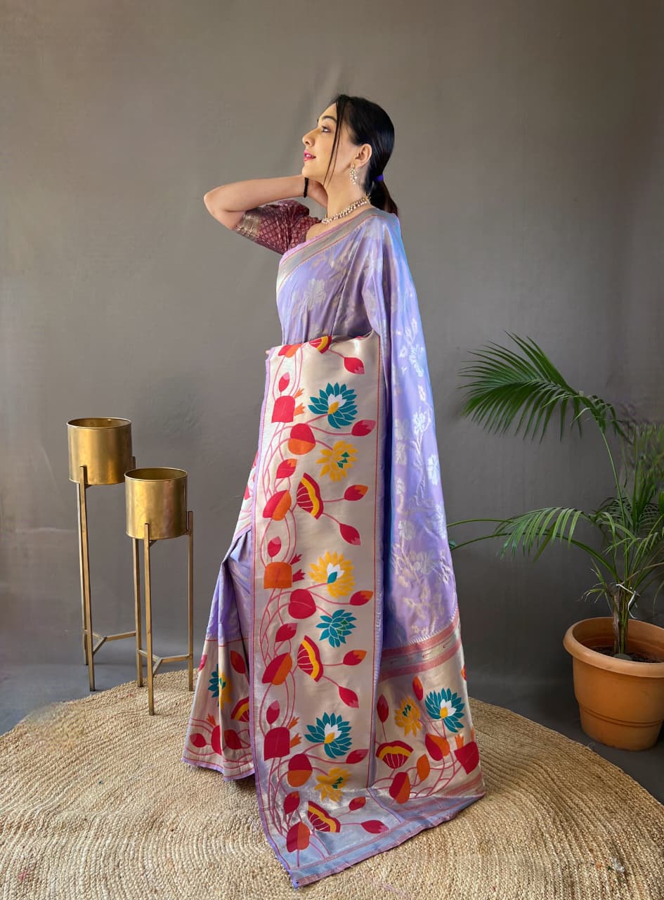 Pure Soft Paithani Silk Saree