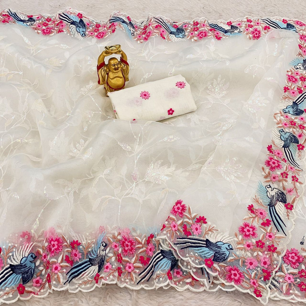 Premium Soft Organza Silk Saree