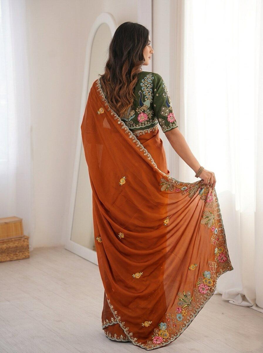 Soft Rangoli Silk Saree