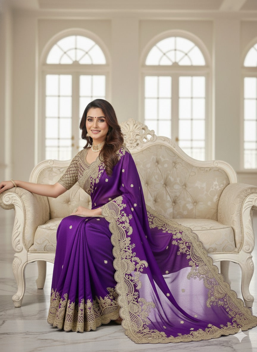 Heavy Soft Rangoli Silk Saree