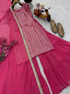 New Designer Party Top Pallazo & Dupatta Set👗