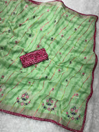 Laheriya Cotton Saree