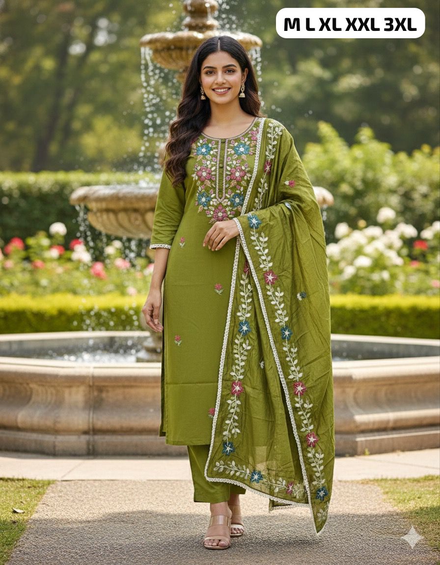 Premium Roman Silk Kurti Pent