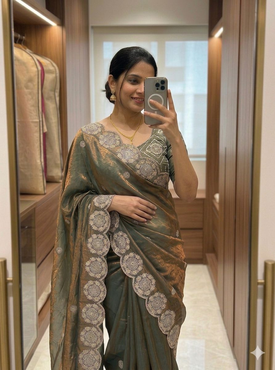 Space Silk Saree