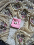 TWO TONE TISSUE SILK SAREE