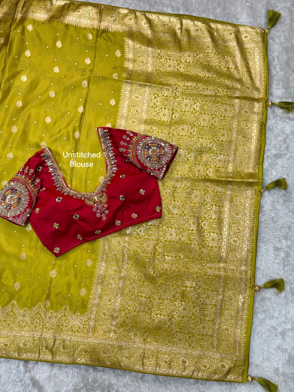 Banarasi Satin Silk Wedding Saree